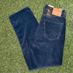 NWT Levi’s 568 Premium Loose Straight Indigo Blue Corduroy Jeans 31x34 MSRP $98